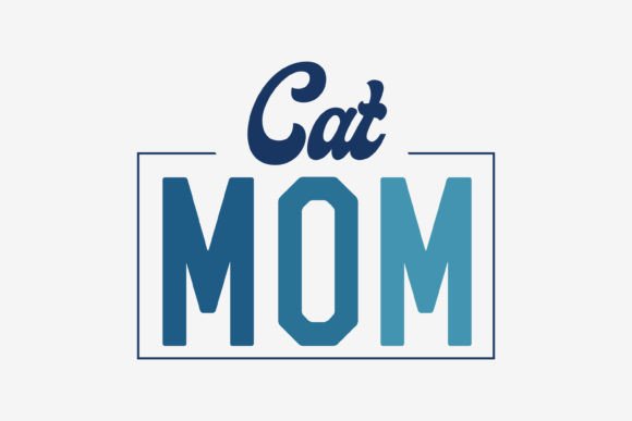 Cat Svg Quote Design, Cat Mom Review for Real Projects