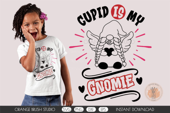 Cupid is My Gnomie Valentine SVG Quote Review