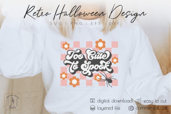 Cute Halloween SVG Quote Retro Flowers Review