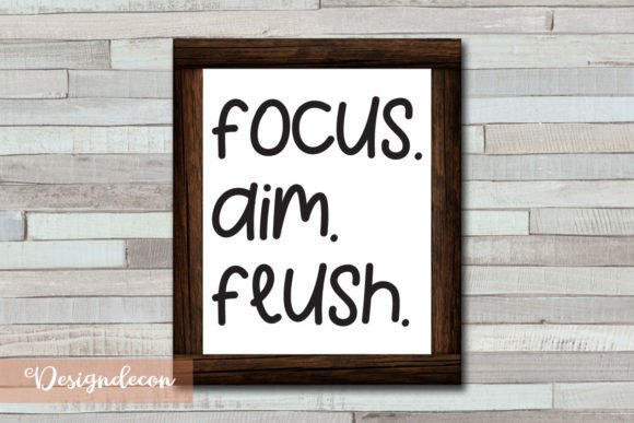 Focus Aim Flush Quote Lettering SVG Review