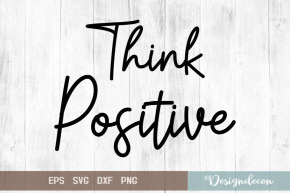 Think Positive Quote Lettering SVG Review for Real Embroidery Projects